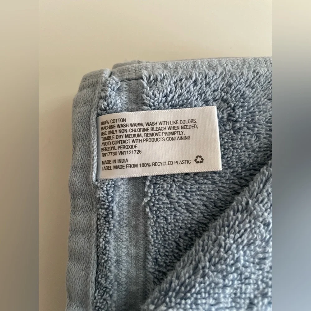 Soft Blue Washcloths